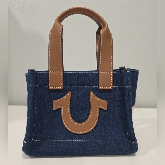 True Religion Denim Mini Tote Purse Shoulder Bag- New without Tags - Picture 1 of 7